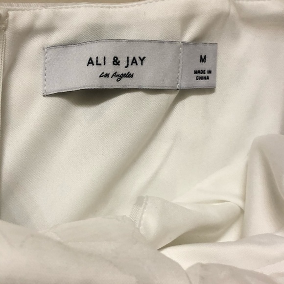 NWT Ali & Jay White Cutout Mini Dress Size Medium - Picture 6 of 8